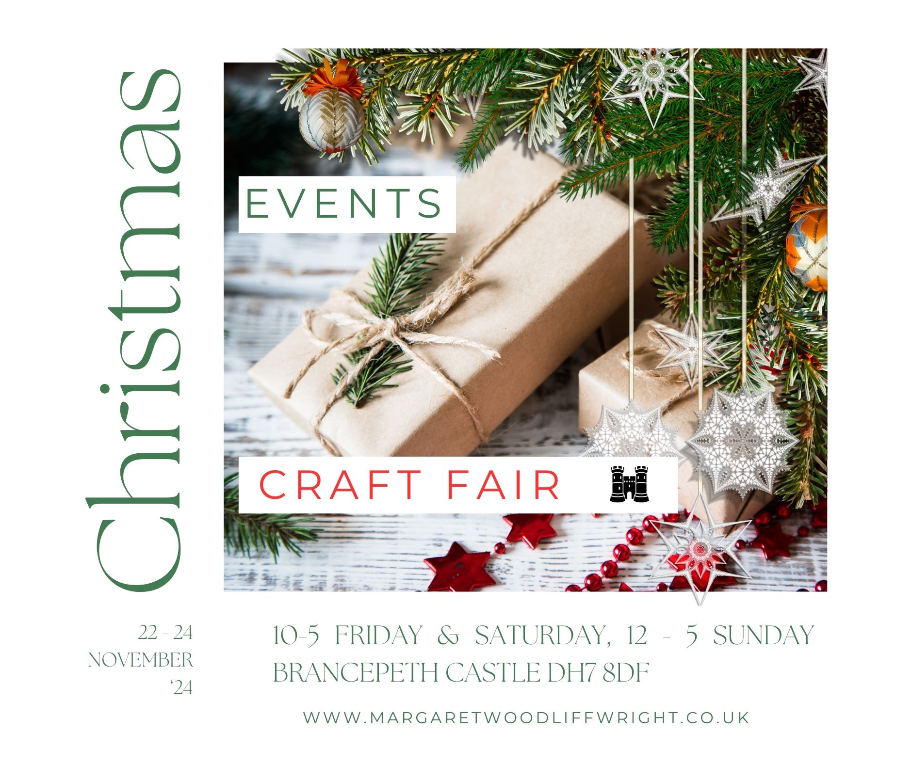 Brancepeth Castle Christmas Fair November 22-24th 2024